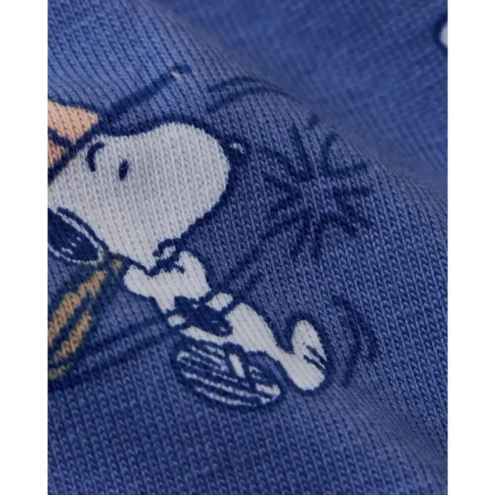 NWT! American Eagle Men’s [L] AEO AE Blue Snoopy Baseball 6” Boxer Briefs Ultra